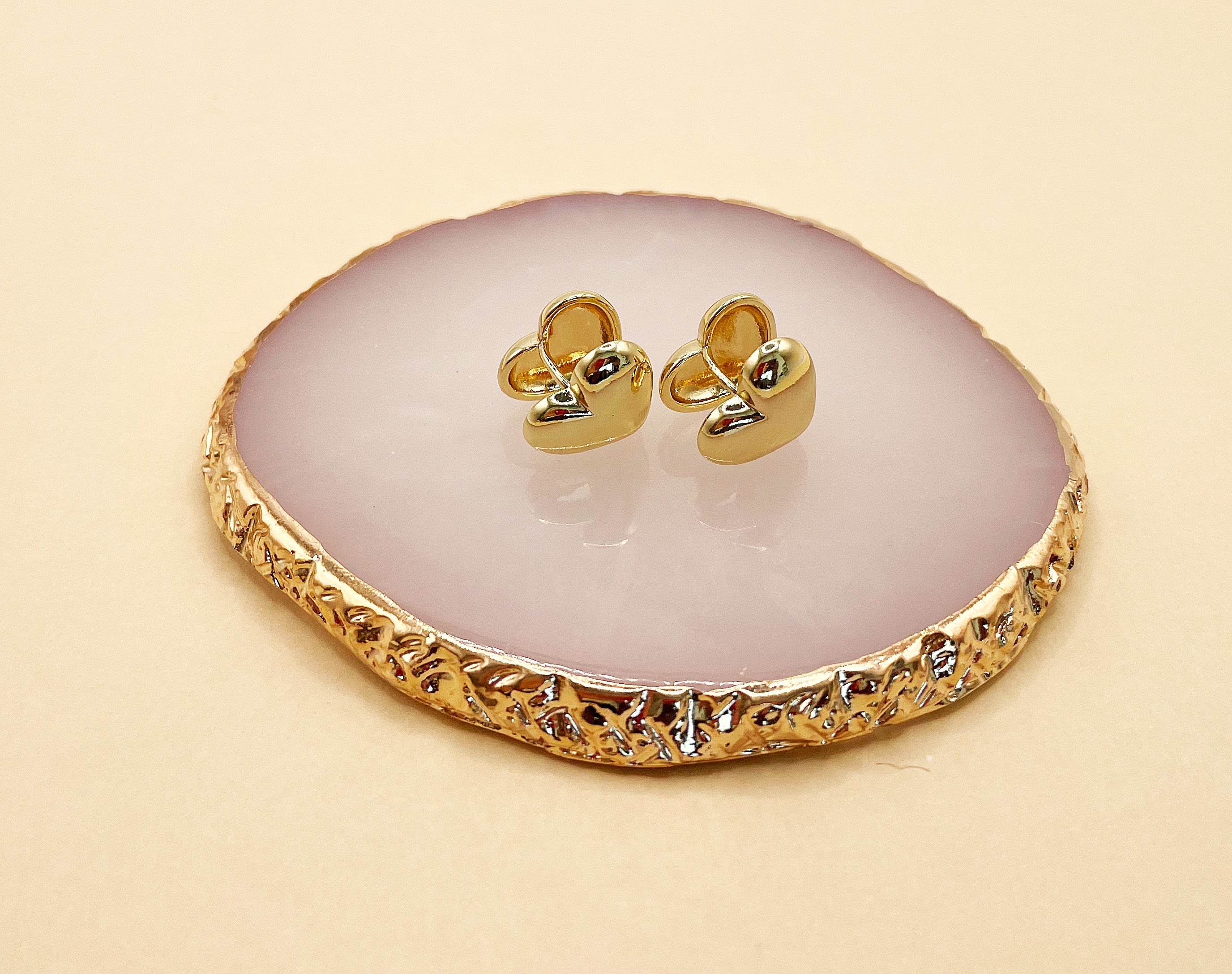 Tati Heart Huggies Earrings